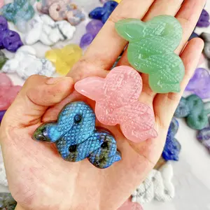 crystal carving-curved snake