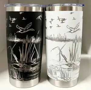 20oz Unbranded Duck Hunter Theme Tumbler - Personalized Mallard Duck Coffee Mug Gift for Hunting Enthusiasts High-Quality Ceramic Microwave & Dishwasher Safe