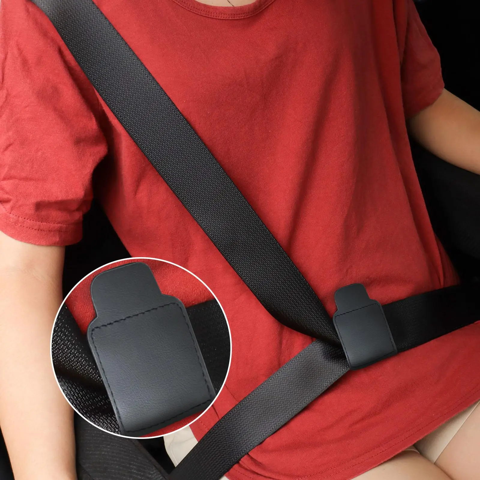 Adjustable Car Seat Belt, 1 Count Car Seat Belt Adjuster, Car Seat Belt Buckle Holder, Car Seat Belt Clip for Kids, Pregnant Women, Car Seat Attachmen