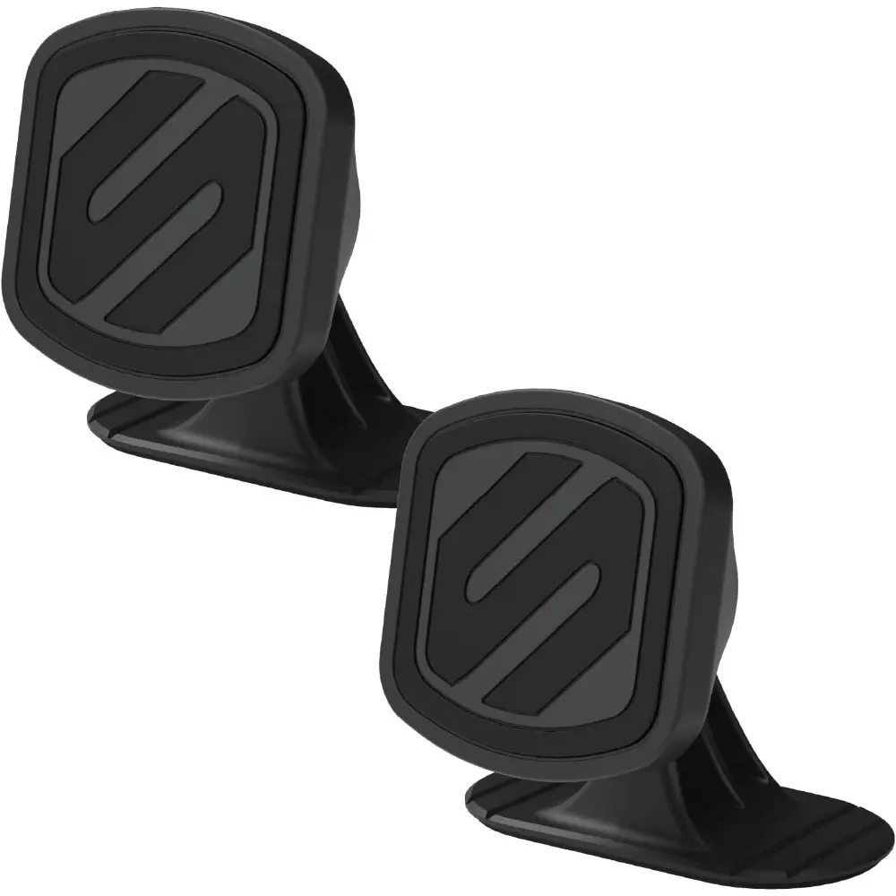 Magic Mount Select 2-Pack Magnetic Car Dashboard Phone Mount for Car Use - 4-Axis Magnetic Hold, 360° Rotation, Strong Magnet Holder, Rubber Sticky Pads, Universal Fit for iPhone/Android, Charging Cable Compatible, Convenient Design