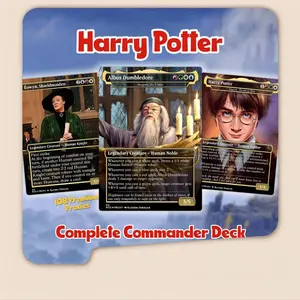 DUMBLEDORE LIGHT MAGIC PROXY COMMANDER DECK – PREMIUM COLLECTOR SET (107 CARDS | 4 VERSIONS | DICE SET | PLAYMAT | VELVET BAG | LEATHER BOX)