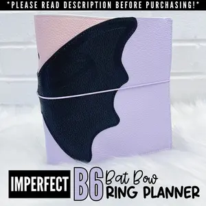 IMPERFECT B6 Bat Bow Ring Planner | READ DESCRIPTION IMPERFECT B6 Bat Bow Ring Planner | READ DESCRIPTION