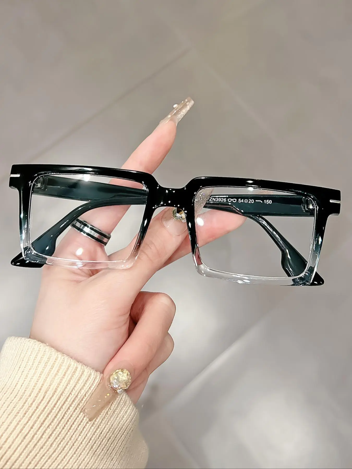 Classic Fashion Square Frame Eyeglasses, Stylish Square Frames, Basic Minimalist Eyeglasses for Women & Men, Casual Eyeglasses, Fashion Eyeglasses for Work, Daily Clothing Decor, for Student Daily Use, Square Frame Eyewear, Fashionable Frames Glasses