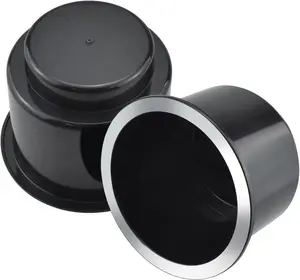 Black Sofa Cup Holder, Insert Universal Cup Drink Holde for RV , , Sofas and Golf Carts (2-)