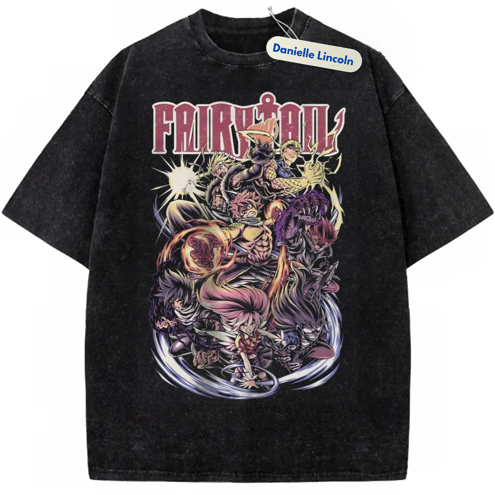 Fairy Tail Anime Graphic T-Shirt Vintage Tee Gift For Fan Manga