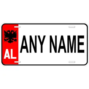 Albania EU Personalized Novelty Car Auto License Plate