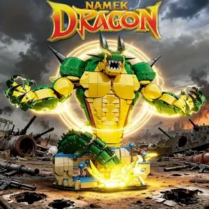 Dragon Ball Japanese Anime Namek Dragon  1907 Pcs Building Set, Durable Abs Material, Ideal Gift for Boys Adults & Anime Fans