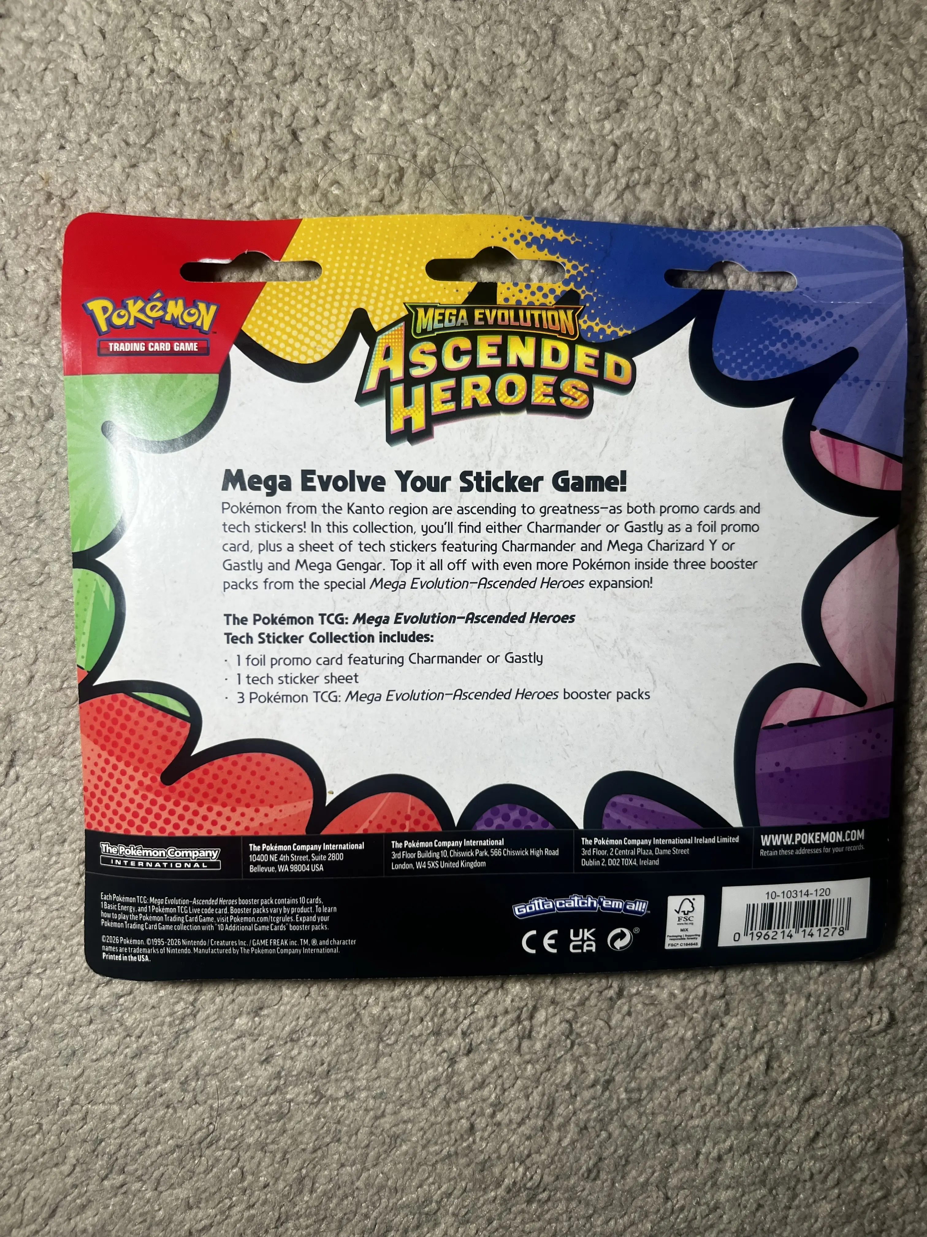 Pokmon Tech Sticcker collection (Ascended heroes 3 booster packs + promo  card) - TikTok Shop