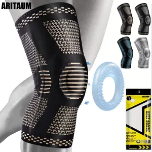 White Knee Brace for Women & Men, Medical Knee Support with Patella Pad, Knee Compression Sleeve for Knee Pain, Meniscus Tear Joint Pain Healthcare Tool Xxl-1Pair
