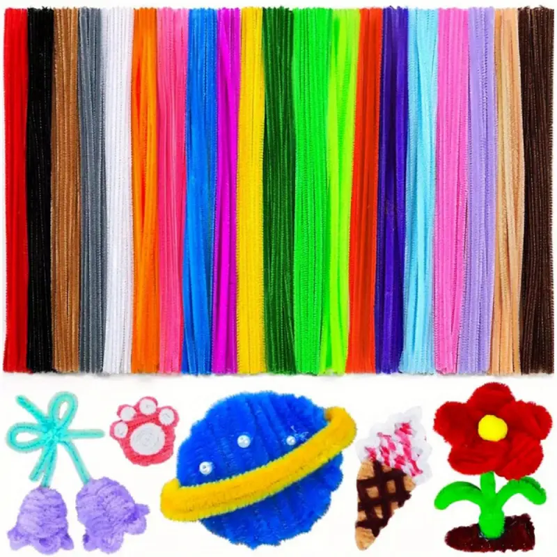 200 colorful twisted hair sticks| Handmade hair root curlers, creative hairstyle material set - colorful, durable, and reusable