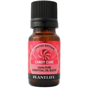 Plantlife Candy Cane Essential Oil Blend – Holiday Aromatherapy, Peppermint & Vanilla