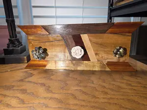 Custom Keys Holder with Antique Knobs - Rustic Wall Mount Organizer for Keys & Small Items, Handmade Gift Decor