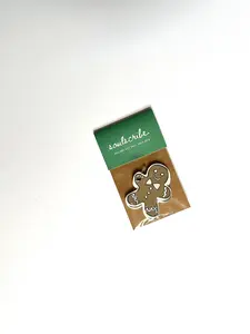 Gingerbread Man Gift Tags - Set of 8 for Holiday Presents
