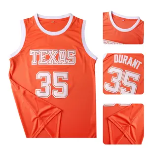 Men's #35 KD Retro Orange Basketball Jersey, Breathable Mesh, Relaxed Crew Neck, Lightweight Sleeveless Top for Hoop Fans, summervibes, sports uniforms