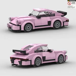 197pcs Fashion Moc Blocks Set Racing Car Building Block Set, Stem Educational Toy, Adult DIY Model Kit, Perfect Gift for Birthday, Christmas, Graduation