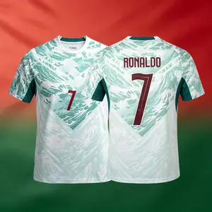2026 Portugal Home And Away 7# Cristiano Ronaldo Short And Long Sleeve Soccer Jersey Fans Version Breathable
