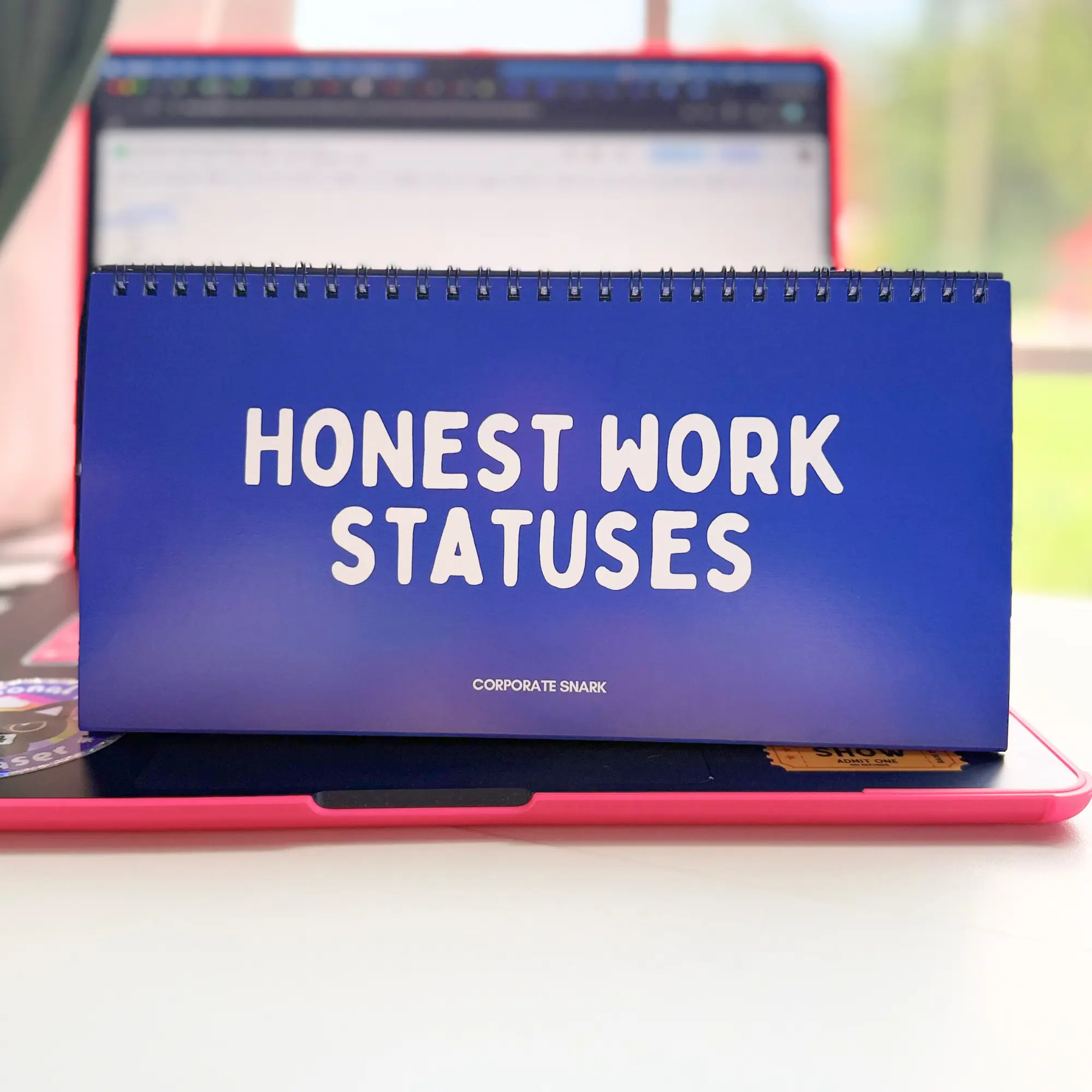 Honest Work Statuses Desk Sign Novelty Decor