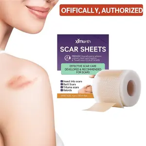 ximonth Silicone Scar Removal Tape Roll | Extra Long Medical Scar Sheets for Surgery, C-Section & Facial Lines | Reusable, Breathable & Comfortable