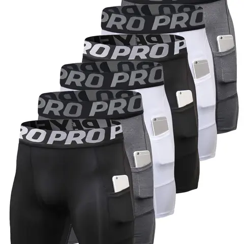 Men's 3-Pack Compression Sports Underwear - High Performance, Stretch Flex, Quick Dry, Anti-Chafing, Soft Stretch, Size Inclusive Activewear with 1 Phone Pocket for Biking, Running, Size S, High Performance Men's Sports Underwear, Stretch Flex Men's Sport