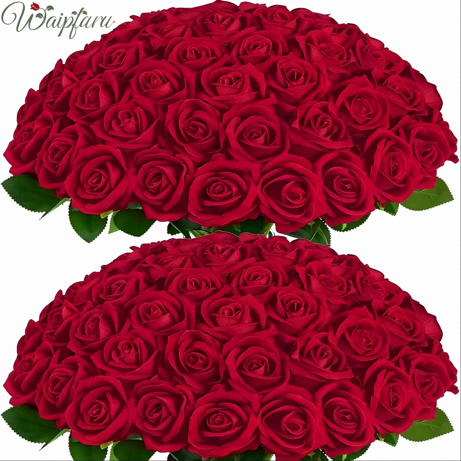 50/100pcs Red Roses Artificial Flowers, Real Touch Velvet Roses Bouquet Fake Flowers Bulk, Artificial Roses with Long Stems for Valentines Day Gift DIY Bridal Wedding Centerpiece Decorations, Mothers Day Decor, Home Decor, Room Decor, Rosas Eternas