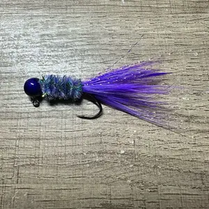 1/16 Purple Blizzard Hand Tied Lure (3 pack)