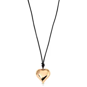 Heart Pendant Adjustable Cord Necklace