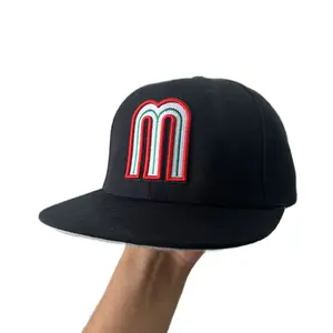 Mexico Baseball Hat SnapBack hat, Black/Red/White/Green