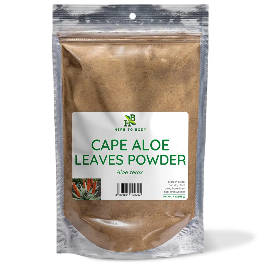 Cape Aloe Ferox Leaves Powder - 4 oz (113 g), 1 lb (454 g) - Bitter Aloes Botanical Herbs for Adults | Natural Plant Herbal Supplement | Herb To Body