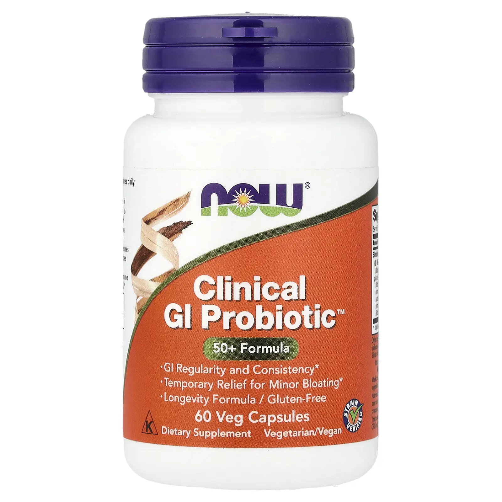 NOW Foods Clinical GI Probiotic™, 50+ Formula, 60 Veg Capsules