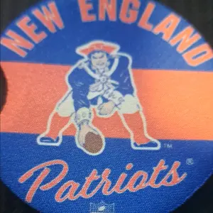 Patriots car coasters