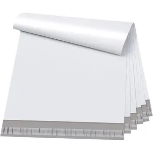 25Pcs 17.7x22 Inch Poly Mailers, Large Bulk Shipping Bags for Clothes, Strong Self Adhesive Shipping Envelopes for Small Business, Waterproof White Mailing Envelopes for Packaging