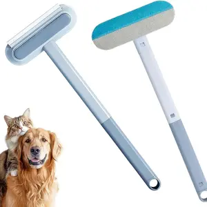 Electrostatic Hair Remover Brush 4 IN 1 Upgraded Reusable Tool for Dog Cat Hair Cleaning Multi Surface Cleaner 18.5cm x 45cm Washable for Furniture Bedding Clothes Car Interiors