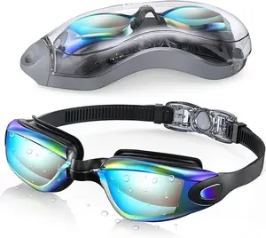 Swim Goggles, Swimming Goggles No Leaking Full Protection Adult Men Women Youth