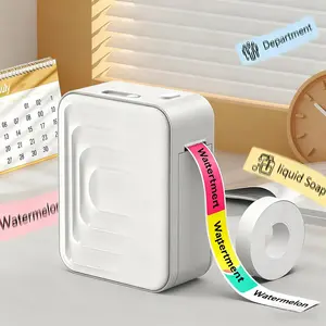 Bluetooth-compatible Label Printer with Tape, Portable Thermal Label Maker, Ideal for Home Office, Small Business, School, Includes 230 Labels