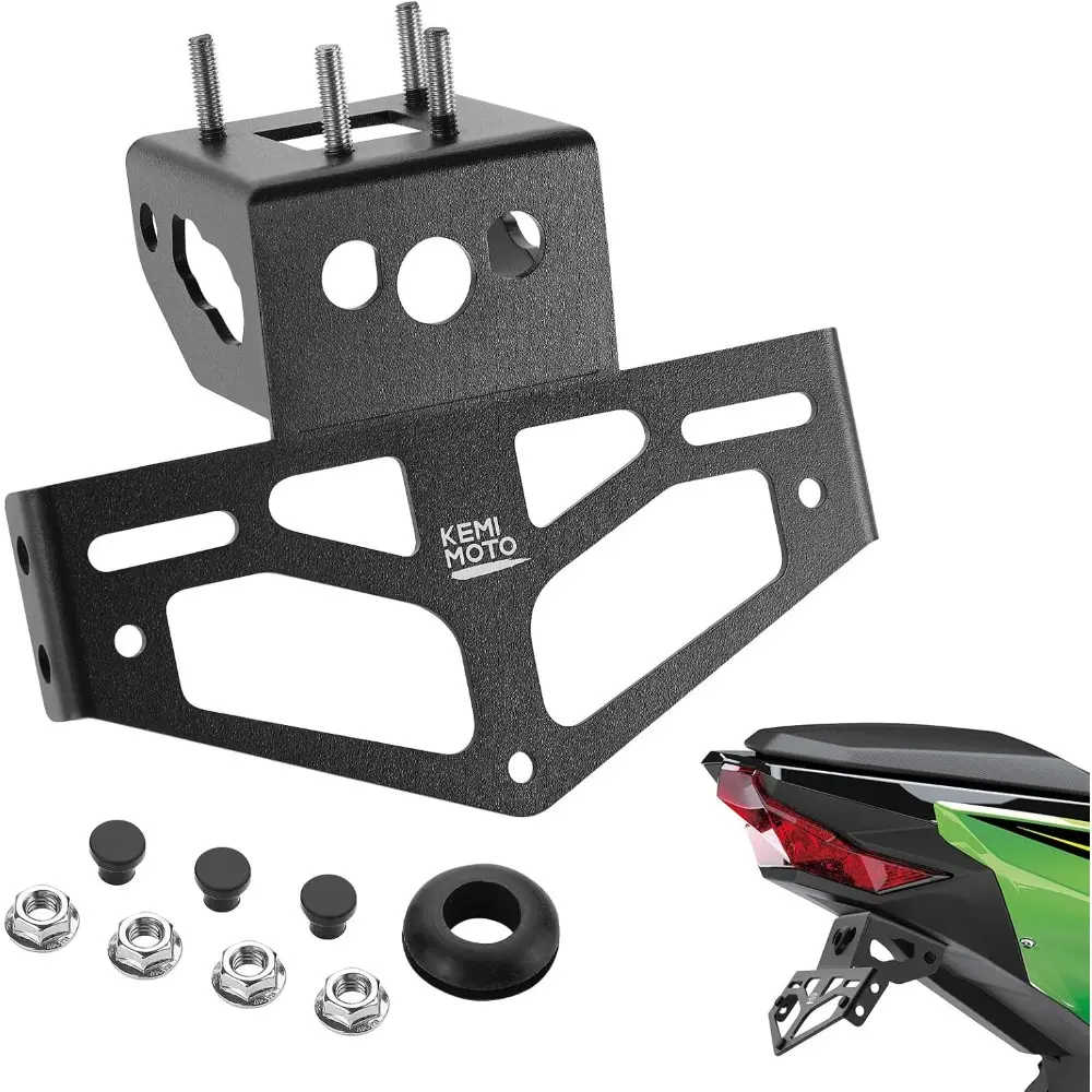 2025 Fender Eliminator Kit For 500,400,Z400,250,Z500 License Plate Bracket Mount Holder Tail Tidy with Stock & Aftermarket Turn Signal