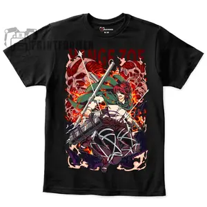 Eren T-Shirt Attack On Titan Mikasa Girl Horror Levi Anime AOT Shirt All Size 100 Cotton   shirt 503 JBN