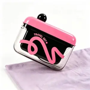 Cute Pink Dental Floss Pick Dispenser - Refillable Portable Floss Holder Case, Compact Travel Floss Organizer for Oral Care, Fits in Purse & Pocket, Reusable Flosser Storage Box for Home & On-the-Go 