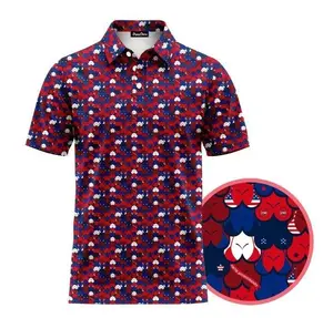 250th Anniversary USA Polo Shirt 1776–2026, Patriotic American Flag Performance Polo for Men