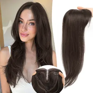 Nnzes 22 Inch Hair Topper Clip 3D 360° Cover for Women with Thinning Hair Heat-Resistant Synthetic Body Wave Glueless Kinky Straight Faux Locs Braids
