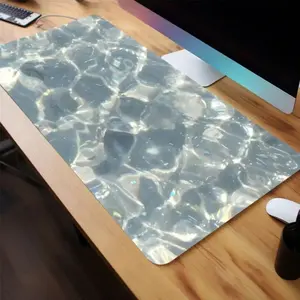 Viral Clear Water Ripple Mouse Pad | Calming Light Blue Water Surface Desk Mat | Oversized Non-Slip | Minimalist Aesthetic Vibe | Smooth Surface | Desk Accessories | 2026 Trendy Setup #FYP #DeskGoals #WaterRippleMatVibes