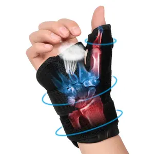 Thumb Brace for Carpal Tunnel & Arthritis Relief. Spica splint design treats trigger finger, sprains, and tendonitis. Fits both hands, ideal for nighttime use