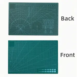 Craft cutting mat, double sided with grid lines and angles, PVC non-slip self-healing paper leather, ideal for office and school supplies quilting, fabric collage projects, cutting projects, DIY sewing handicrafts