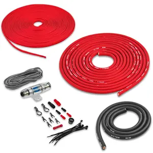 BPK4 | 4 Gauge Premium (CCA) Copper Clad Aluminum Amplifier Power Wiring Kit with Speaker Wire