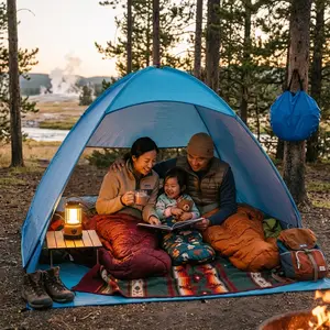 3-4 Person Pop Up Beach Tent, UPF 50+ UV Protection Sun Shelter, Portable Instant Beach Shade with Carry Bag & Stakes for Beach, Camping, Park, Backyard