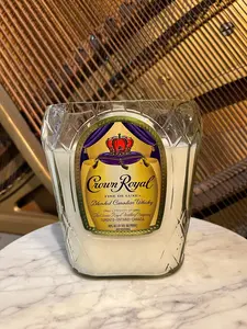 Upcycled Crown Bottle Candle (Different Labels Available)