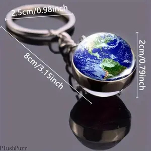 Solar System Keychain with Eight Planet Charms for Men Women Educational Jewelry Space-Themed Accessories Durable Lightweight Daily Carry, Cute Charms Keychain, Stylish Keychain outdoorfun
