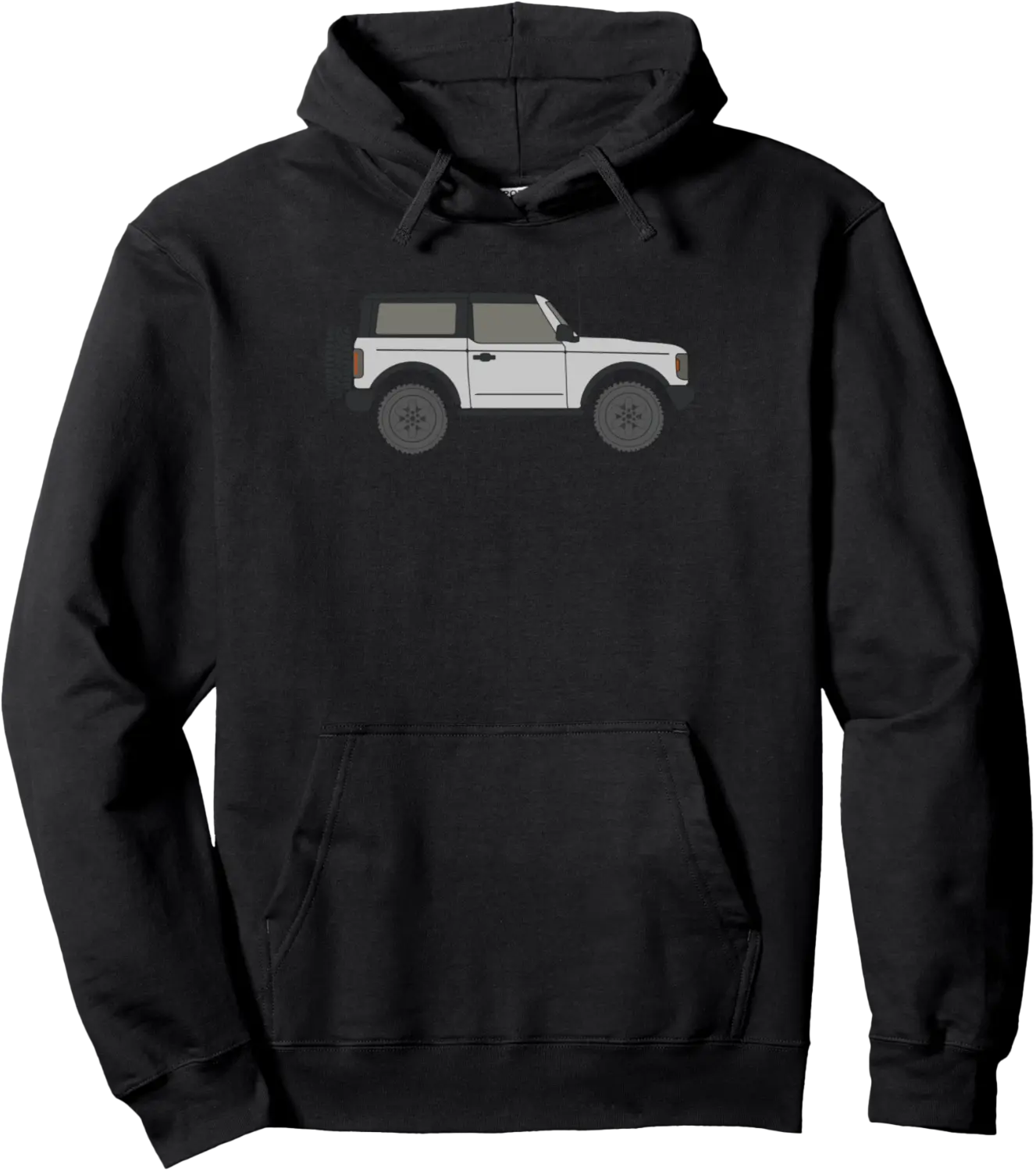 Griswold's Garage New Bronco 6g Oxford White 2 Door Pullover Hoodie - Peterbauti Shop 85B0BRYRCJY9