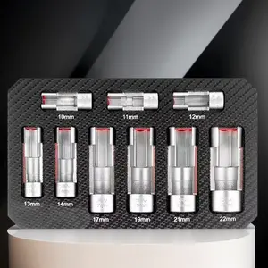 9 Pieces Oil Pipe Car Wrench Removal Tool Kit Oil Pressure Sending Unit Removal Kit Oxygen Sensor Removal Socket Tool for Audi Mercedes & More