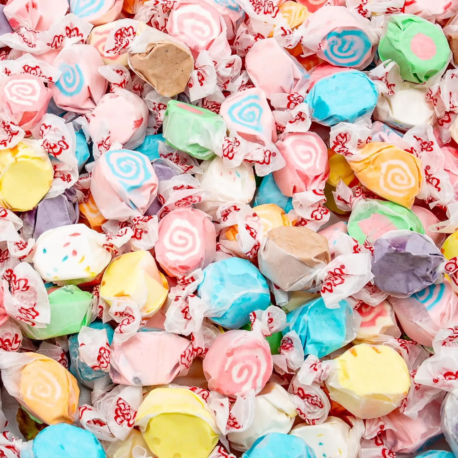 Salt Water Taffy 1 lb – Individually Wrapped, 12 Fun Flavors, Old Fashioned Bulk Candy, Gluten and Nut Free