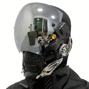 Punk Helmet Mask, 1 Count Holiday Decoration Mask, Party Decorative Mask, Cool Masks, Cyberpunk Mask, Cybermask for Men, Festive & Party Supplies